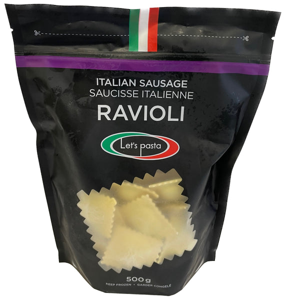 Let's pasta - Ravioli Mixed Pack, 12 x 500 g bags, Frozen